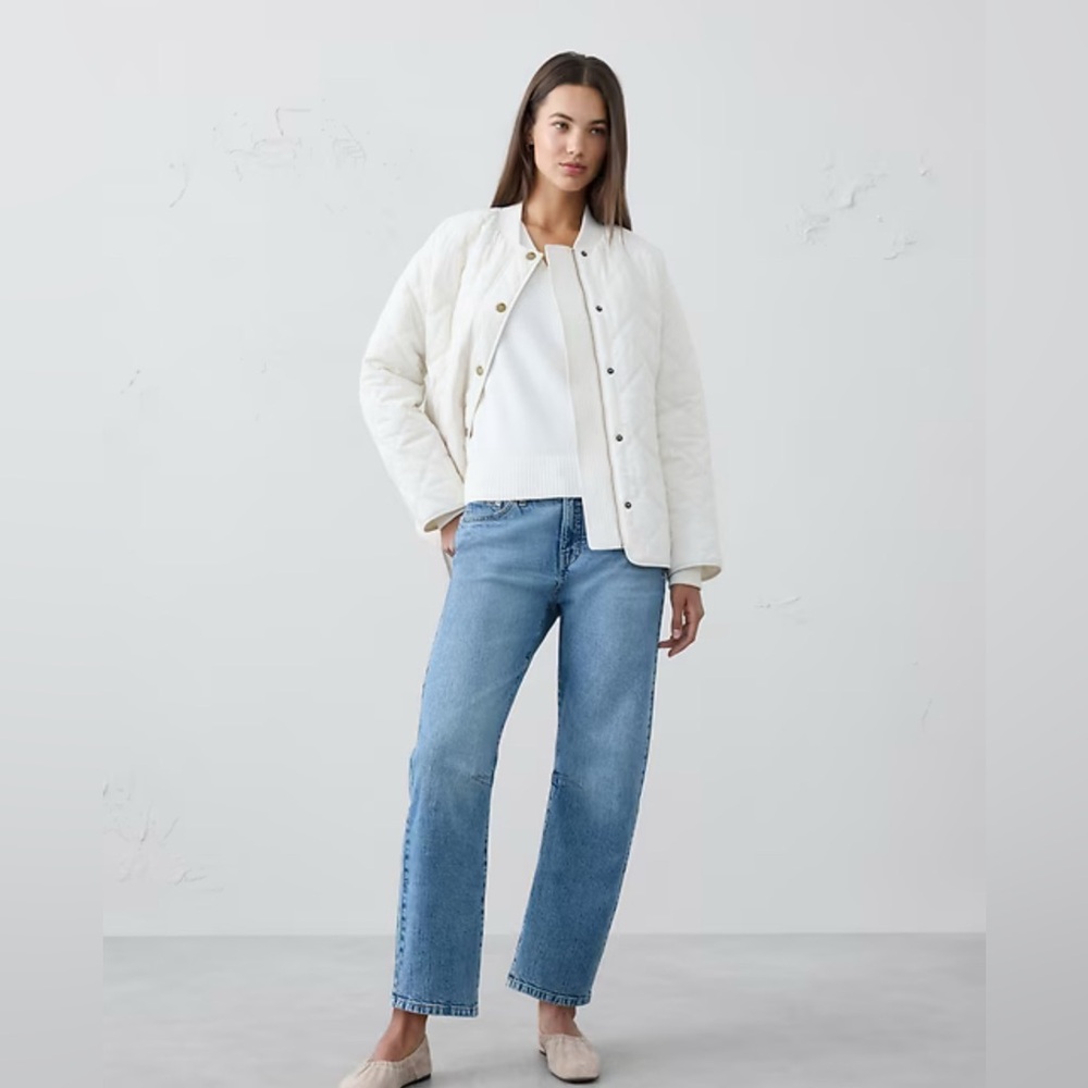 Banana Republic Mid Rise Barrel Leg Jeans 34/18